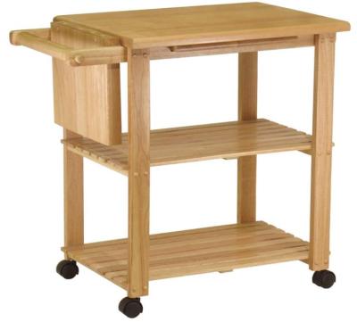 China Morden Combohome Kitchen Trolley Wooden Trolley Wooden Cart Serving Cart for sale