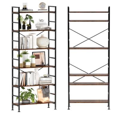 China Morden Combohome Adjustable Shelf Ladder Wood Shelf Wooden Bookcase for sale