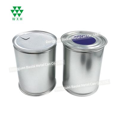 China Wear Resistant Infant Formula Milk Powder Container Tin Can With Lid 1Litre Baby Milk Powder Box for sale