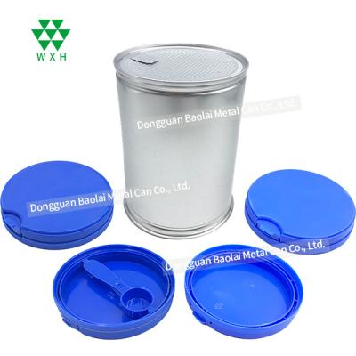 China Wear Resistant Food Grade Milk Powder Tin Can 1Liter Size Tin Cans With Lid For Powder Milk Rice Powder for sale