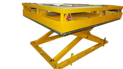 China Single Scissor Lift Table with Universal Ball Stationary and 500kg Carrying Capacity for sale