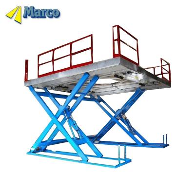 China Hydraulic Scissor Lift Building Crane for Turbines Assemblying Working Platform for sale