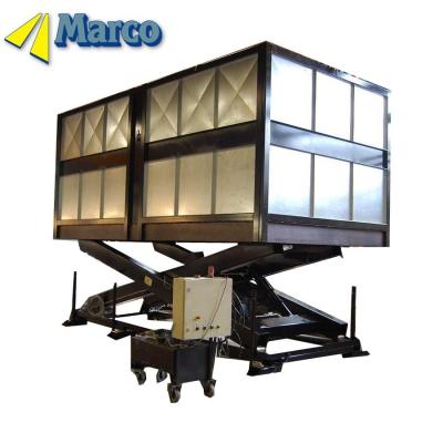 China Stationary Shipboard Crane Marco Hydraulic Car Scissor Lift Table for Hotel Car Park for sale