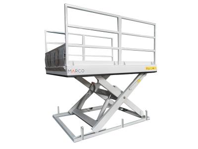 China Customization M3-025130-D2K Loading Dock Table with Handrail and Loading Flap for sale