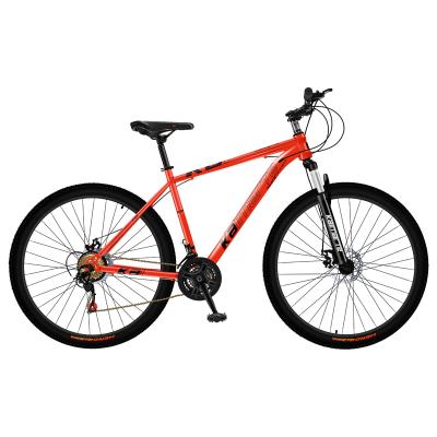 China Aluminum alloy 29 inch factory price mountain bike 21 double speed steel frame bicycle disc brake bike for sale