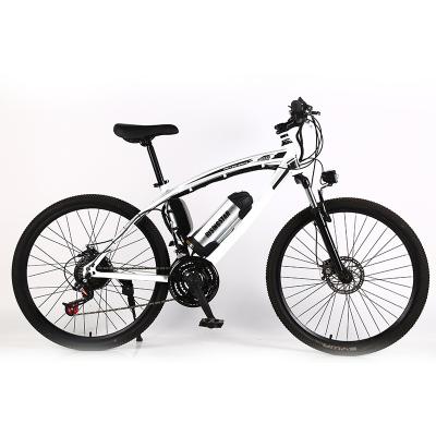 China Aluminum alloy 36V full suspension mountain bike electric mountain bike ebike city electric frame 21 speed for sale