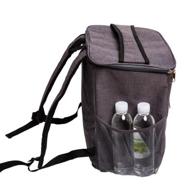 China Thermal Insulated Wine Cooler Backpack Waterproof Leakproof Wine Food Box Cooler Bag for sale