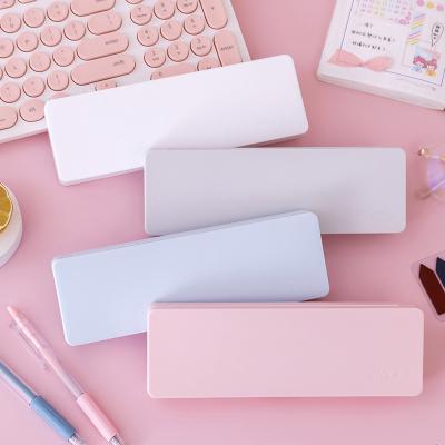 China Cheap transparent school custom multi-function case pp pencil case stationery pencil stationery pencil colorful clear plastic box for sale