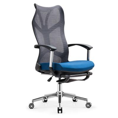 China New Arrival Executive Ergonomic Swivel Manager Mesh Office Revolving Swivel Chair With Footrest for sale