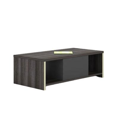 China Small MDF coffee table oak storage coffee tea table modern wooden long side table for living room for sale