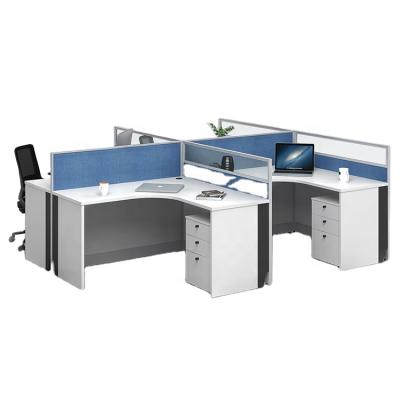 China Hot Sale Extendable Office Furniture 4 Staff Workstation Desk for sale