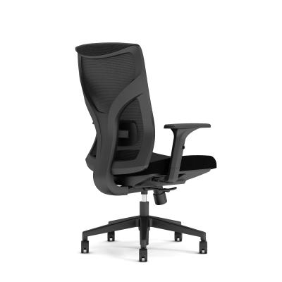 China Mid Back Swivel Full Mesh (Height) Staff Chair Black Task Chair Adjustable With Lumbar Support for sale