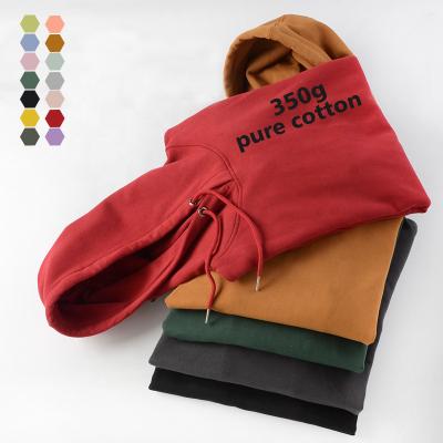 China Anti-wrinkle Mens Winter Puff Print Hoodies Plus Size Blanket 600g Beige Custom Casual Thicker Man Fleece Hooded Pullovers Brand Quality for sale