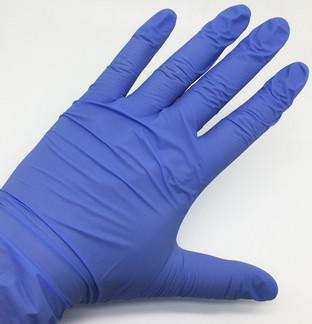 China Van het het Laboratoriumziekenhuis van poeder het Vrije Beschikbare Beschermende Handschoenen Latex van het Nitrilpvc Te koop