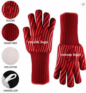 China Guantes a prueba de calor modificados para requisitos particulares de la mano del PPE del Bbq de la parrilla de los guantes protectores del PPE en venta