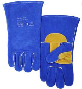 China Comfortable Protective Work Gloves , Welding Jnm Leather Safety Gloves For BBQ for sale