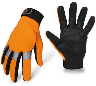 China Guantes de cuero del deporte al aire libre de la PU para subir amarillo anti del impacto de Sking en venta