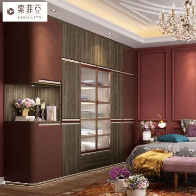 China (Small Bed Other)Very Beautiful Design Adjustable Wardrobe Bedroom Storage Plywood Wardrobe With Wardrobe for sale