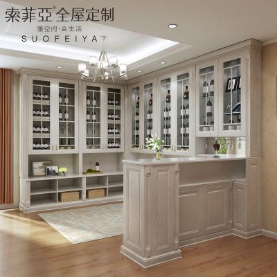 China (Other)Adjustable European Living Room Wine Bar Cabinet With Storage Function for sale