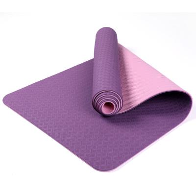 China Factory Customized Double Layer Two Color Yoga Tape Thick Tape Posture Mat Wholesale Line for sale