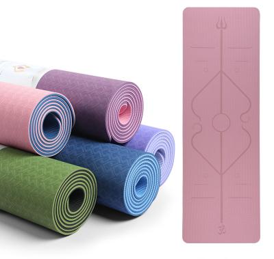 China Customizable Tape Logo Width 61cm High End Tape Yoga Mat for sale