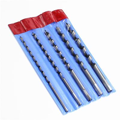 China 5Pcs Wood Drilling Lengthened Hard Hand Woodworking Hole Opener Woodworking Drill Bit Set for sale