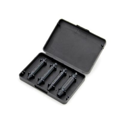 China HSS 4341 4pcs 4341 HSS Nitridization Stud Bolt Broken Fastener Damaged Solvent Screw Extractor Bit Set for sale