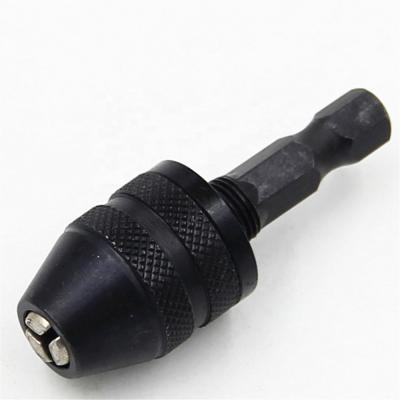 China Universal Aluminum Alloy 1/4 Inch Hex Shank 0.3-3.6mm Keyless Adapter 6.25mm Mini Electric Drill Micro Chuck Bit for sale