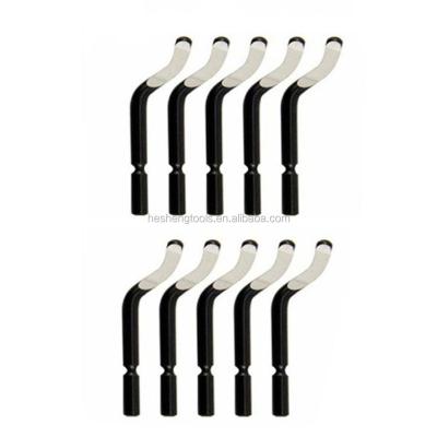 China Chamfer Tool High Speed ​​Steel Hand Tool 10pc Deburring Deburring Blades for sale