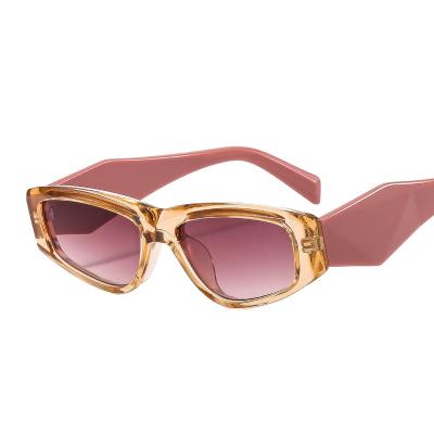 China European Fashion Sunglasses And American Cat Eye Ladies Sunglasses Color Small Frame Single Jet UV Protection Fashion Sunglasses for sale