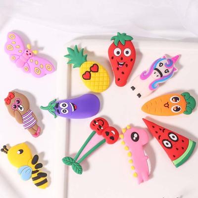 China Washable New Children's Hairdress Lovely Hair Clip Combination Suit Headdress Fruit Vegetable Baby Soft Hair Clip for sale