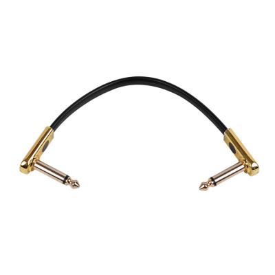 China High Quality GUITAR Gold Plated Flat Cable Bass String Guitar Effect Pedal Patch Cable 24awg for sale