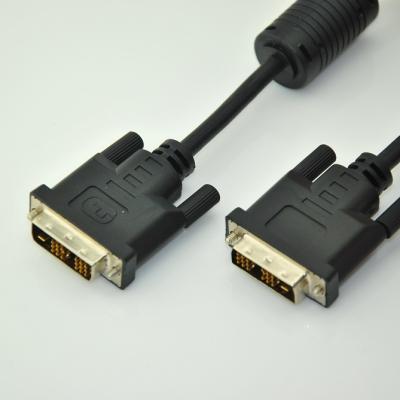 China COMPUTER gold plated high resolution dvi cable black color DVI 24+1 male to DVI24+5 DVI male dual link to VGA M/M Conversion Cable for sale