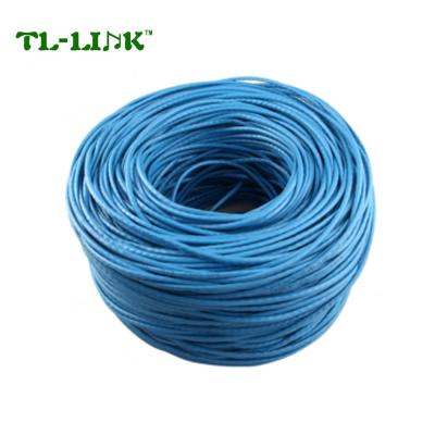 China Best Computer Price Flat Cat 5 8P8C UTP Network LAN Cable Roll Cable 300M/box for sale