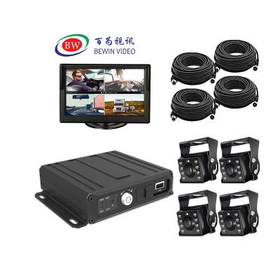 China GPS/3G/4G/WIFI 4CH mobile dvr kit 3g car mdvr with gps 4g and wifi vehicle dvr for sale