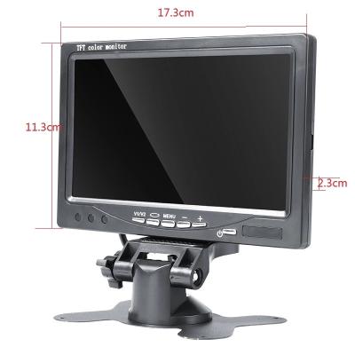 China Anti-blue Light Reverse View Monitor Car Rear Screen 7inch Truck Monitor Car LCD Display Monitor for sale