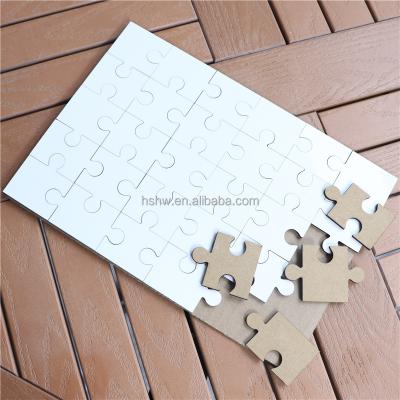 China DIY TOY Wholesale Printing Custom Wooden 30 Piece Sublimation MDF Puzzle Blanks for sale