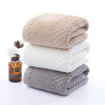 China QUICK DRY manufacturers wholesale 2021 new large household cotton absorbent adult bath towel for sale