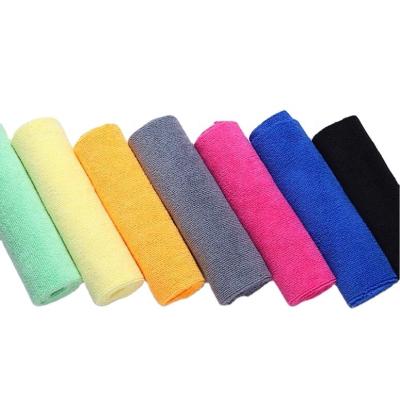 China Auto Detailing Cleaning Towel 40x40cm Edgeless Child Safe Microfiber Towel Kitchen Towel For Car for sale