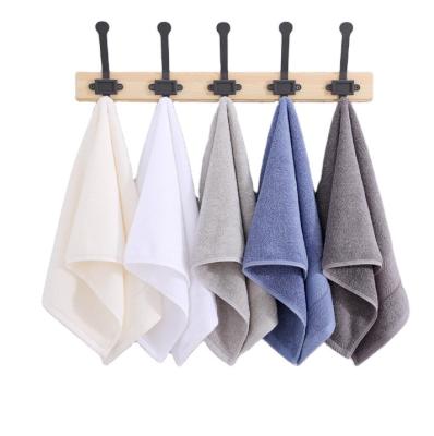 China QUICK DRY Manufacturers Wholesale North American Soft Thickened Plush Couples Adults Cotton Absorbent Household Towels Solid Color Towels for sale