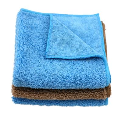 China Factory Direct Microfiber Laser Trimming Heaven and Earth Hair Car Cleaning Towel QUICK DRY, Absorbent Soft Car Wash Towel 350GSM 40*40cm for sale