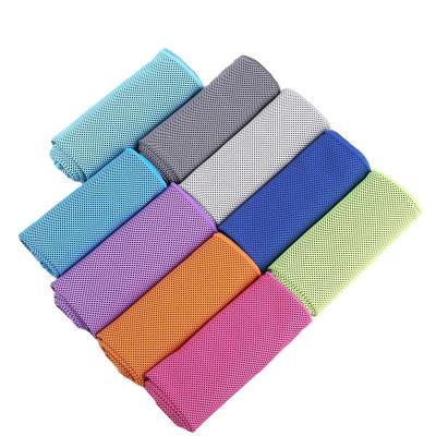 China 100% QUICK DRY Microfiber Silk Ice Cream Sports Towel Gym Cool Towel Keep Cool Cool Towel For Yoga Fitness 30*100cm for sale