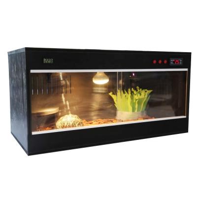 China 100*50*50cm Flat Pack PVC Pet Cage Reptile Mini Greenhouse Viable Vivarium With Temperature Control For Reptile for sale