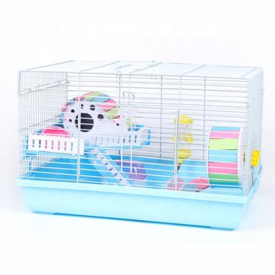 China Hot Selling Viable Acrylic Hamster Cage Guinea Pig Cage Hamster Castle Cage Plastic Metal House Fold for sale