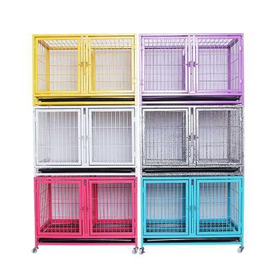 China Six Breathable Three-Tier Color Dog Playpen Double-Layer Pet Shop Pet Shop Double-Layer Dog Crate Dog Cage Door Pigoen Breathable for sale