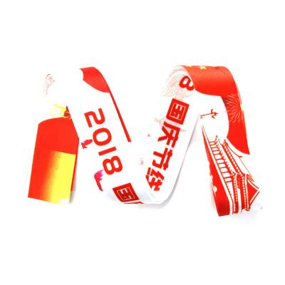 China Promotional / Advertising Gift Digital Printing Red Macrame Lanyard Custom Lanyards No Minimum Order Lanyard for sale