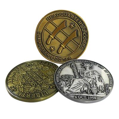 China Europe Coin Maker Chinese Make Your Own Masks Silver Souvenir 3D Lucky Challenge Antique Coin Old Coins Custom Metal for sale