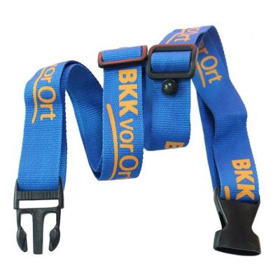 China Polyester Cheap Price Adjustable Personalized Luggage Belt Straps for sale