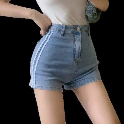 China High Quality Hot Selling Viable Denim Women's Black White Skinny Curly Jeans Shorts Summer High Waist Women's Sexy Denim Shorts Women for sale