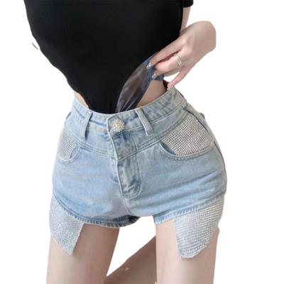 China 2022 New breathable high-waist women's casual loose ladies fashion elastic wide-leg plus size cropped jeans for sale